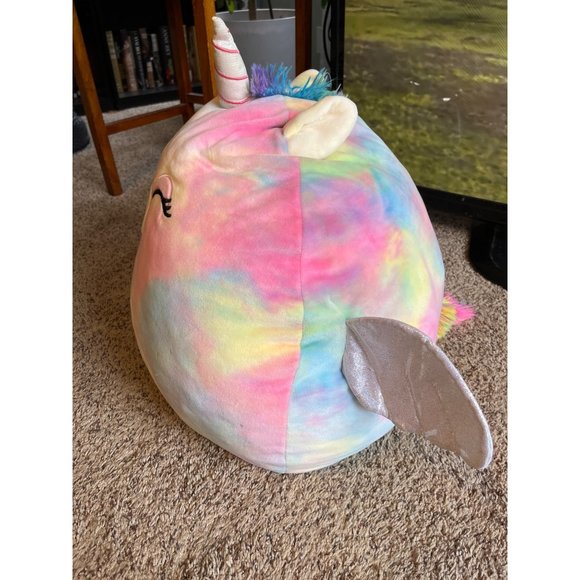 Squishmallow Jamie 16" Tie Dyed Winking Pegacorn Aldi Exclusive Missing Tag - Picture 5 of 7